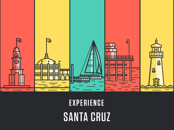 Experience Santa Cruz #illustration