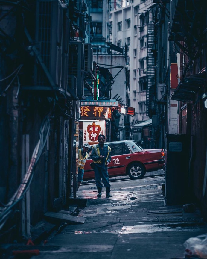 Cyberpunk Street Photos in Hong Kong by Andy Knives