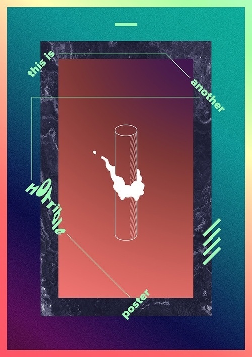 Horrible - Andreu Serra #frame #design #ugly #80s