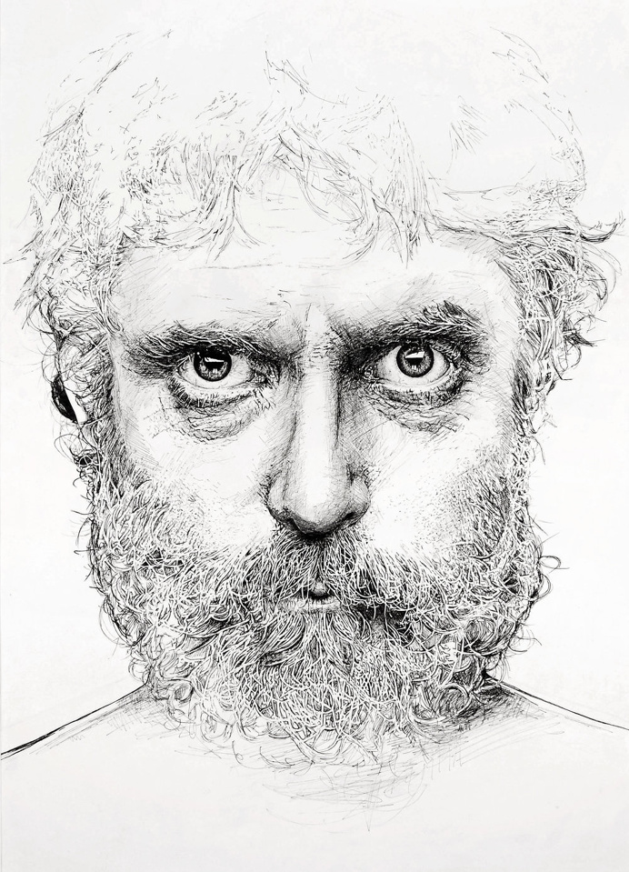 Hugh Van Schaick art portrait pencil beautiful precise detail australia nice new mindsparkle mag