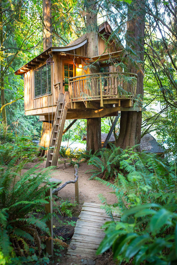 Upper Pond Treehouse In Issaquah, Washington. #treehouse