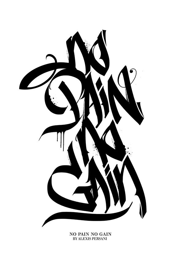/// Black & white Calligraphy /// by Alexis Persani