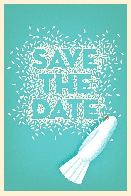 Save the Date #marriage #chimero #dove #rice