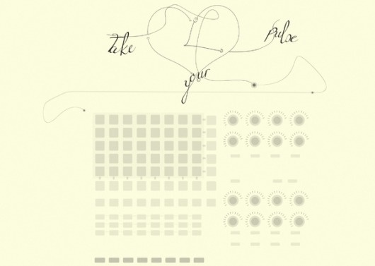 Take your Pulse on the Behance Network #heart #boyer #jason #pulse #music #production