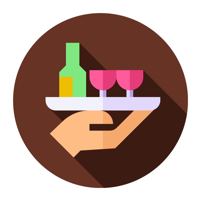 See more icon inspiration related to waiter, wine, bar, bar service, food and restaurant, professions and jobs, catering, profession, wine bottle, wine glass, job, service, tray, glass, bottle, drinks and restaurant on Flaticon.
