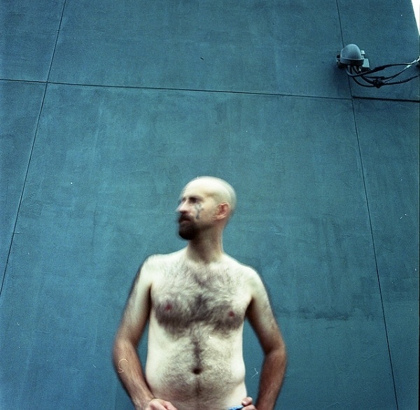 Brenton Salo #cross #blur #portrait #shirtless #blue