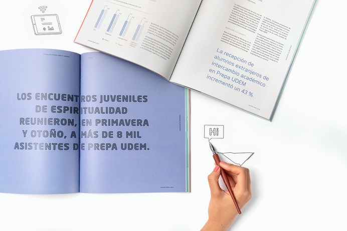 Annual Report UDEM 2018 on Behance