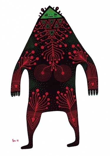 Three : Cosmic Nuggets #pattern #nuggets #design #illustration #organic #character #cosmic