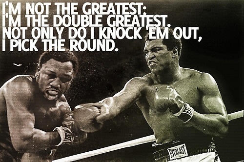 Marcus Russell Price, ali vs. frazier desktop wallpaper i made for you... #muhammad #photo #typography #wallpaper #ali
