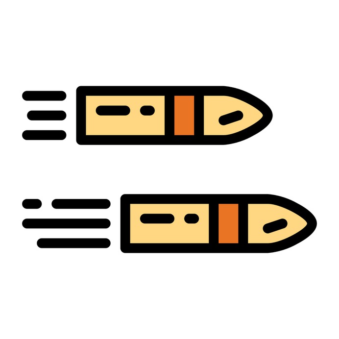 See more icon inspiration related to gun, war, weapon, shoot, ammunition, miscellaneous, cartridge, bullets, crime and shot on Flaticon.