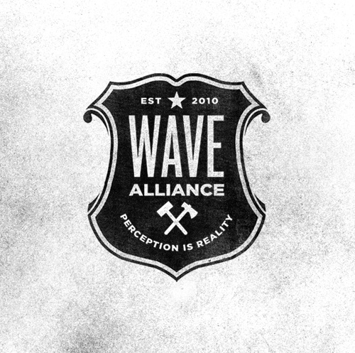 Fly By Night #badge #alliance #crest #wave #identity #axe #logo