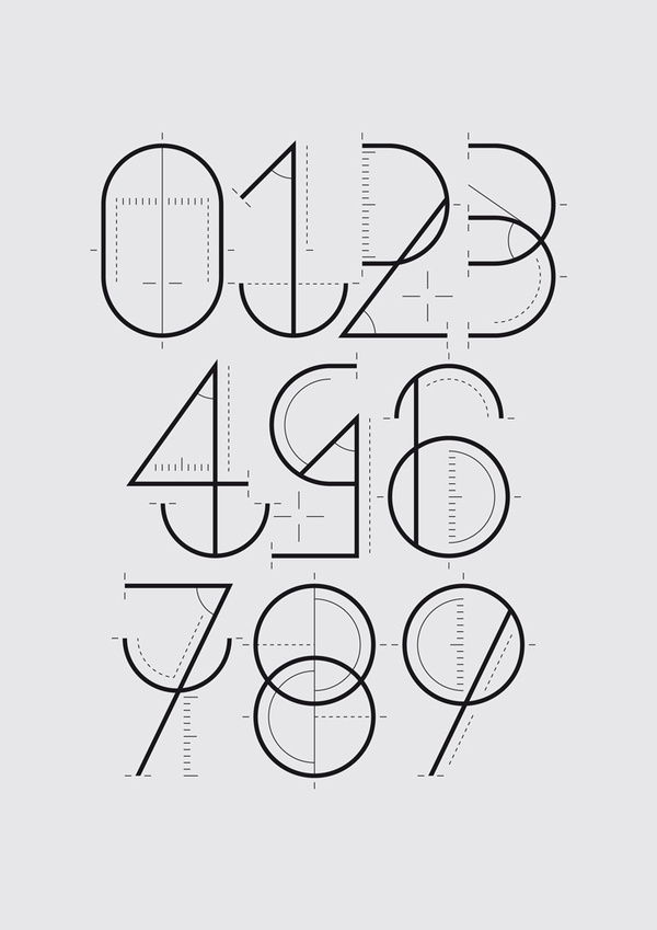 Typography inspiration example #35: numerografia_wete_01 #typography