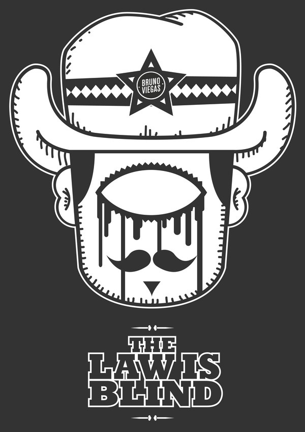 The Law is Blind #illustration #vector
