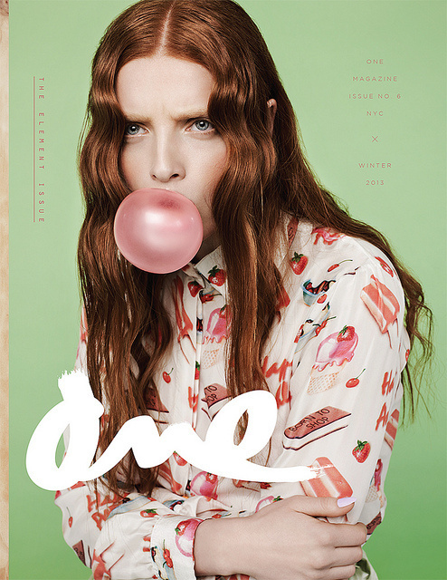 ONE Magazine Issue No. 6, cover photo by Elisabeth Hoff #gavrilles #magazine #onemagus #one #fashion #nicole