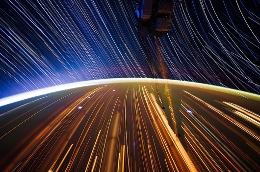 3 | Photographing Star Trails From Space, At 17,000 MPH | Co.Design: business + innovation + design #earth #iss #startrail #space