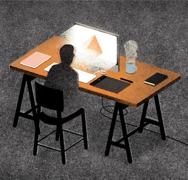 Night Shifts #creative #night #fading #illustration #late #glare
