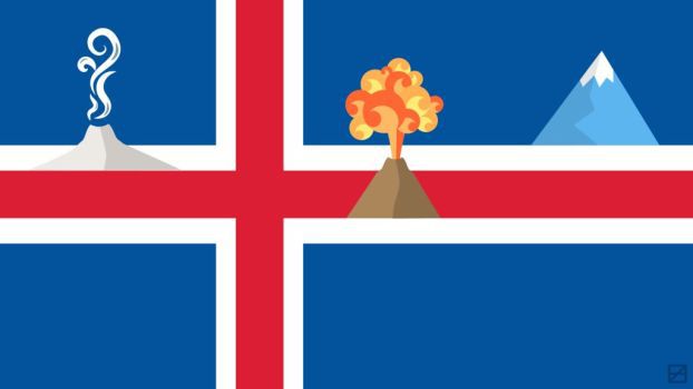 Iceland flag and what it is known for by Frederatic