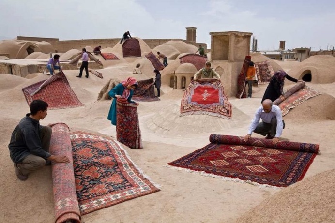 Jalal Sepehr Combines Fine Art Photography and Persian Rugs