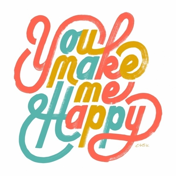 Friends of Type #illustration #script #happy #typography