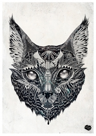 tumblr_lzt4x8JL5x1qbu4lvo1_1280.jpg (JPEG Image, 1280 × 1811 pixels) #zegers #feline #cat #illustration #animals