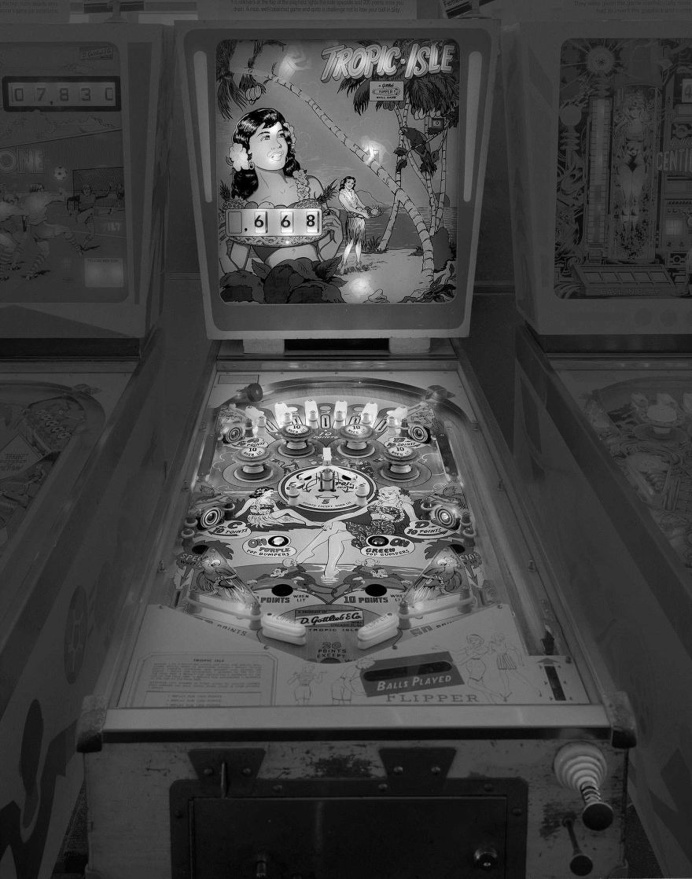 Saudade: Black and White Photos of Vintage Pinball Machines by Michael Massaia