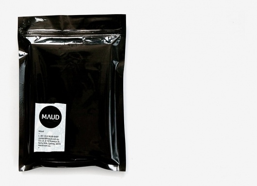 Hampus Jageland #tape #white #packaging #maud #black #and #mailer