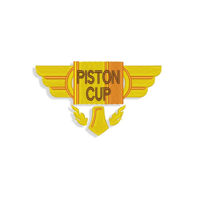 Piston Cup Embroidery design