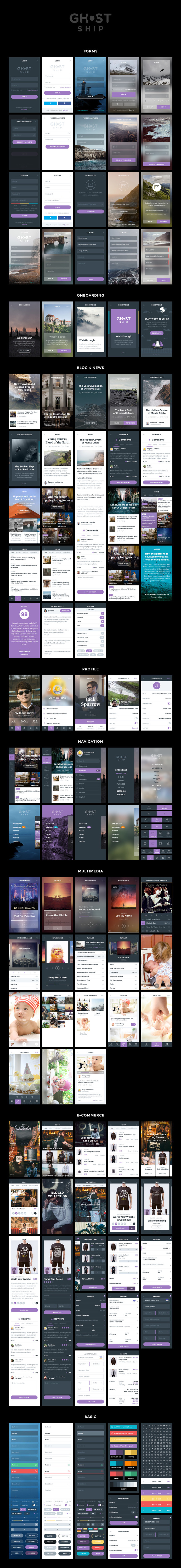 Ghost Ship Mobile UI Kit