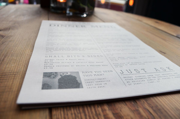 News Room #newsprint #news #white #broadsheet #print #design #article #newspaper #black #restaurant #satire #menu #cookie #headline #edinburgh #and #monster #columns #room