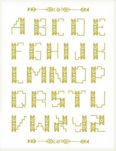 CUSTOM LETTERS, BEST OF 2010 DAY 2 — LetterCult #lettering #aphabet #mary #typeface #mcdevitt #type #kate