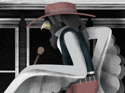 Dribbble - Rooster Pimp by Michael Jeter #armed #rooster #the #illustration #well #pimp