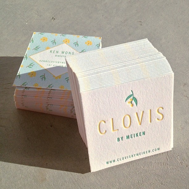 Ready for delivery // duplex digital #letterpress biz card. I'd be reluctant to hand these out! Sweet design by @darlingstudio. #presshaus