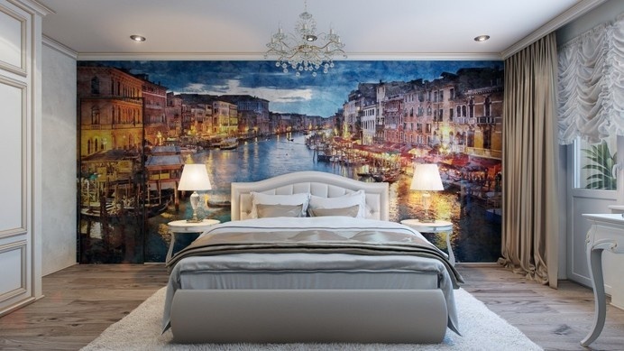Would you like a painted wall in your bedroom - www.homeworlddesign. com (4) #bedroom #decor #design #wall #painting