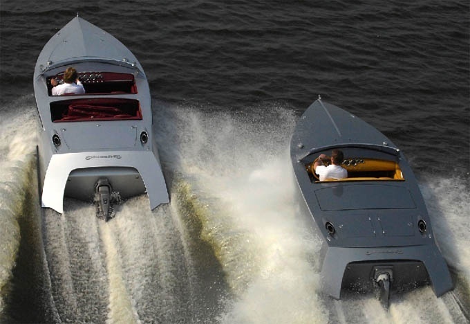 silverstris, speedboat, boat, vehicle, silver, simple, clean, modern, retro