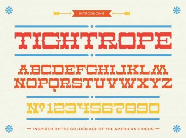 Lost Type Co-op | Tightrope #op #circus #type #co #alonzo #felix #lost #typography
