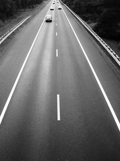 Untitled | Flickr - Photo Sharing! #stripes #bw #road