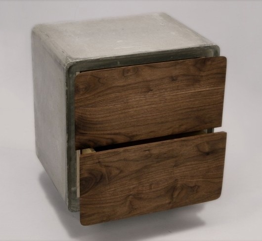 WANKEN - The Blog of Shelby White #wood #concrete #cabinet