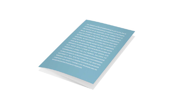 The Tempest Play Program - Samuel W Anderson#beautiful #cute #fashion #pamphlet #style #outfit #design #print #type #swag #SamuelWAnderson