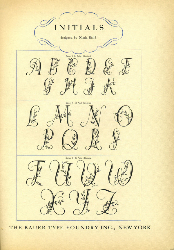 Balle Initials type specimen #type #specimen #typography