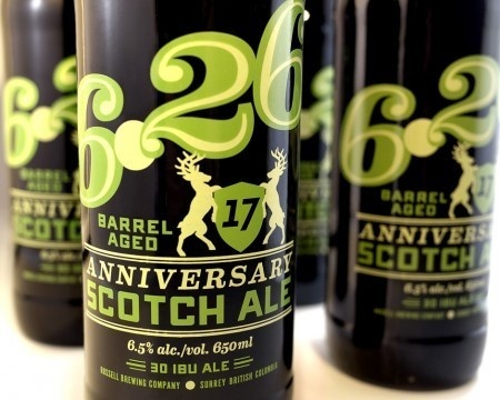 Russell 6.26 17 Anniversary Barrel Aged Scotch Ale #packaging #beer #label #bottle