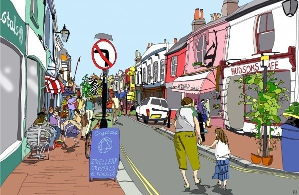Dylan Izaak with "Brighton 397" painting #olympic #artist #london #2012 #art #paintings #games