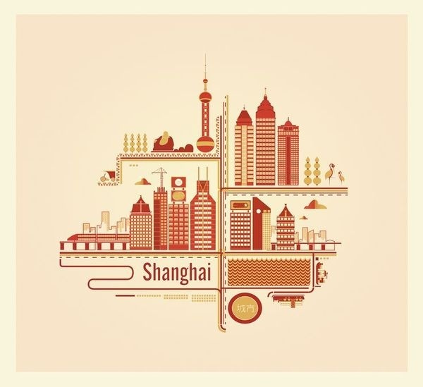 Shanghai Digital Illustration #digital #illustration #china #shaghai