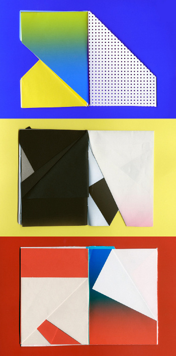 Laura Knoops | Graphic design #fold #process #color #paper #notebook #colour