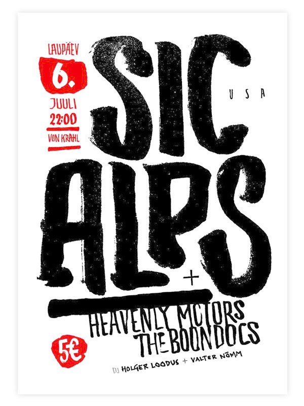 Sic Alps Poster on Behance #gig #poster
