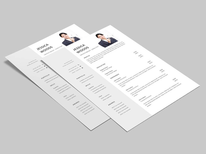 Free Investment Analyst Resume Template with Sample