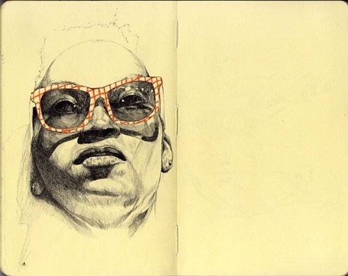 Donny Nguyen - BOOOOOOOM! - CREATE * INSPIRE * COMMUNITY * ART * DESIGN * MUSIC * FILM * PHOTO * PROJECTS #glasses #sketchbook #donny #nguyen #face #sketch