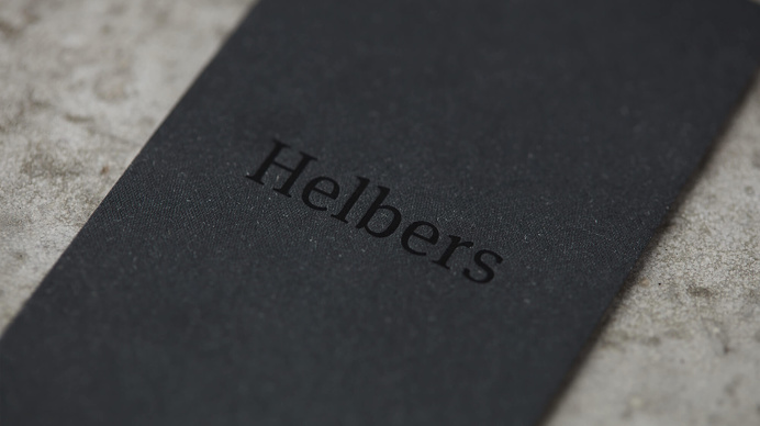 Helbers brand identity Helbers brandng luxury fashion london uk england only design studio mindsparkle mag business card corporate visual de