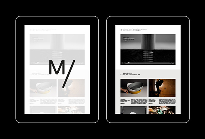 Markus Form by Lundgren+Lindqvist #web design #website #ipad