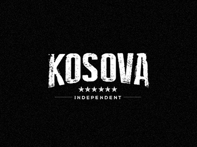 Kosova #republic #old #kosovo #black #independent #stars #identity #typeface #state #grunge #type #kosova