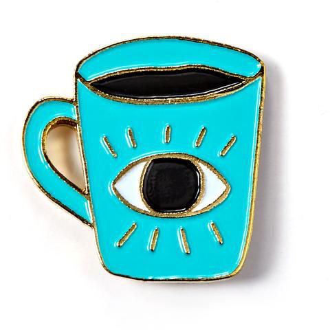 Enlightened Coffee Cup Enamel Pin